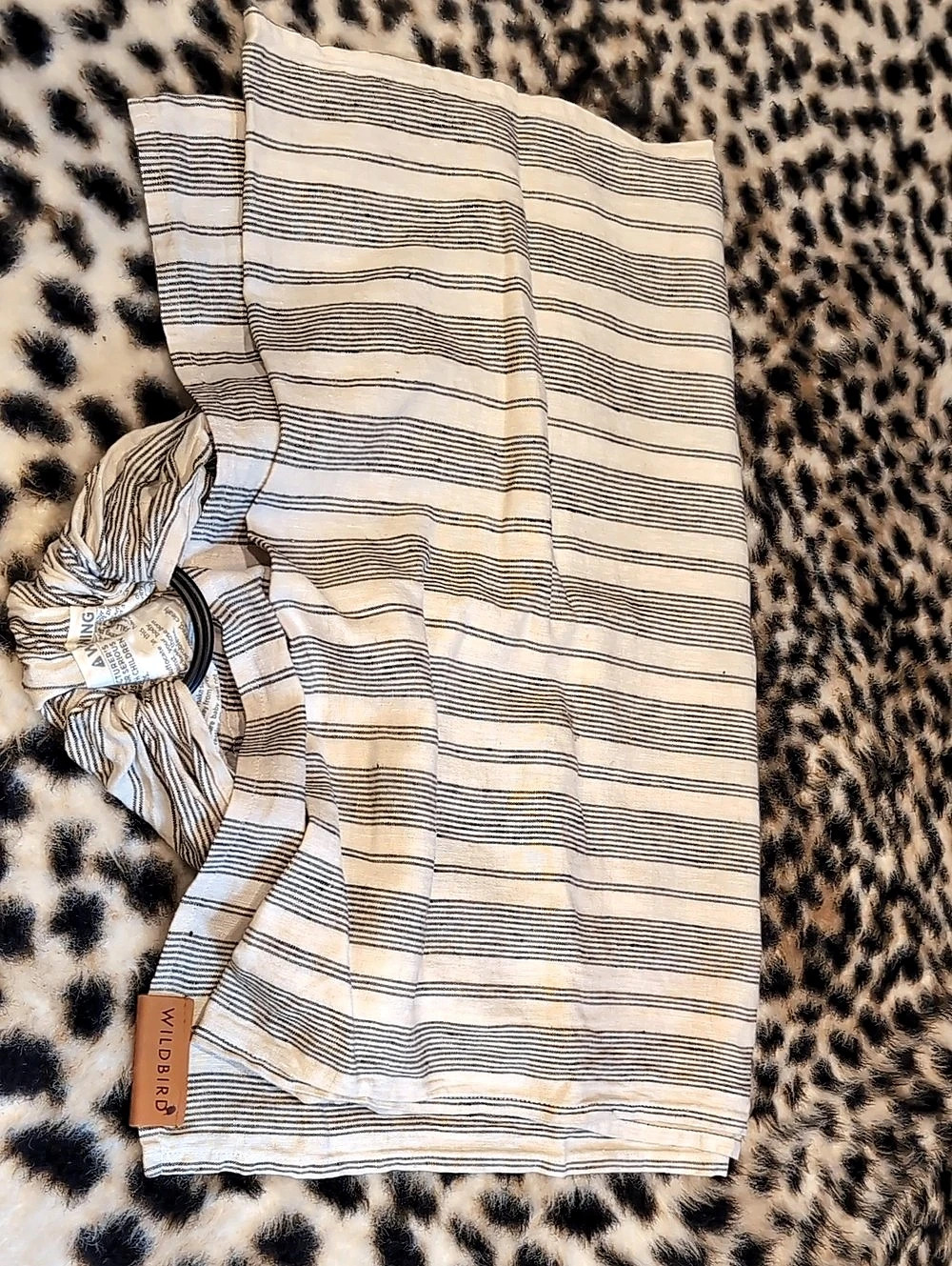 Wildbird Ring Sling Baby Striped Cream & Black